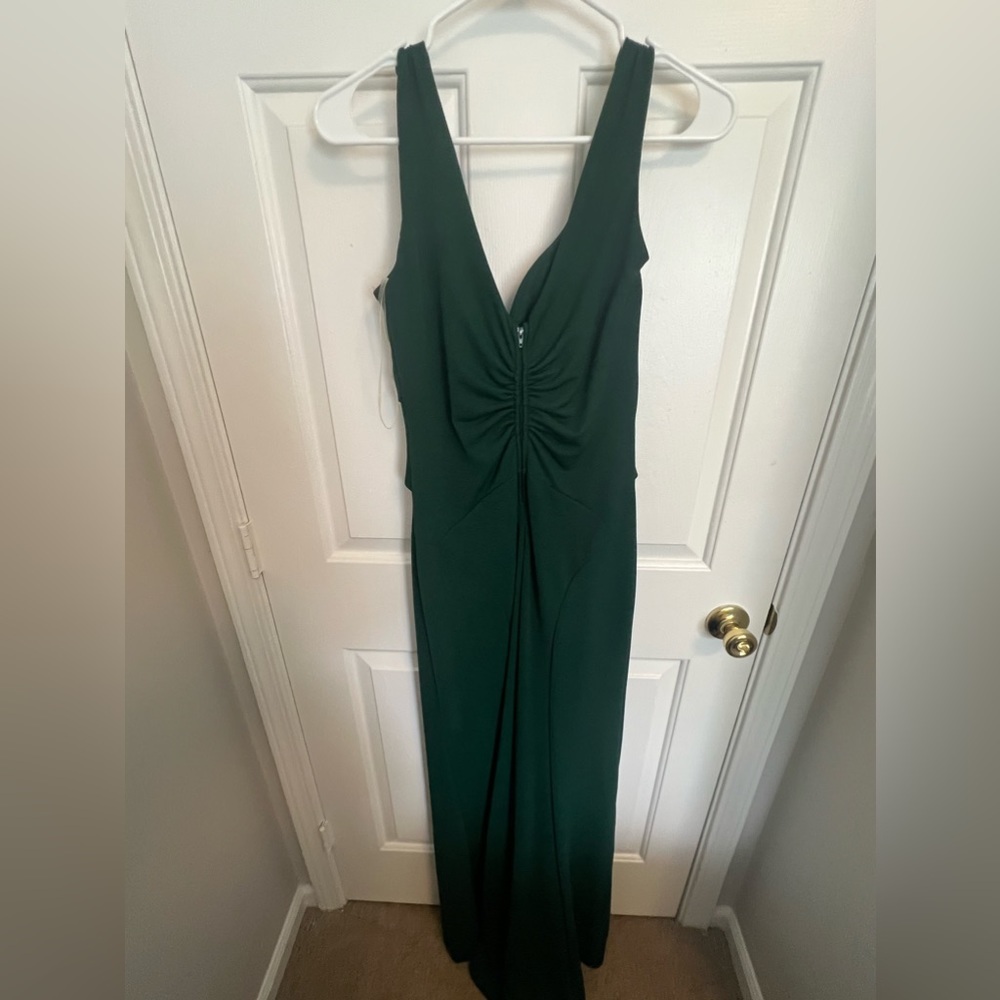 Emerald green formal dress